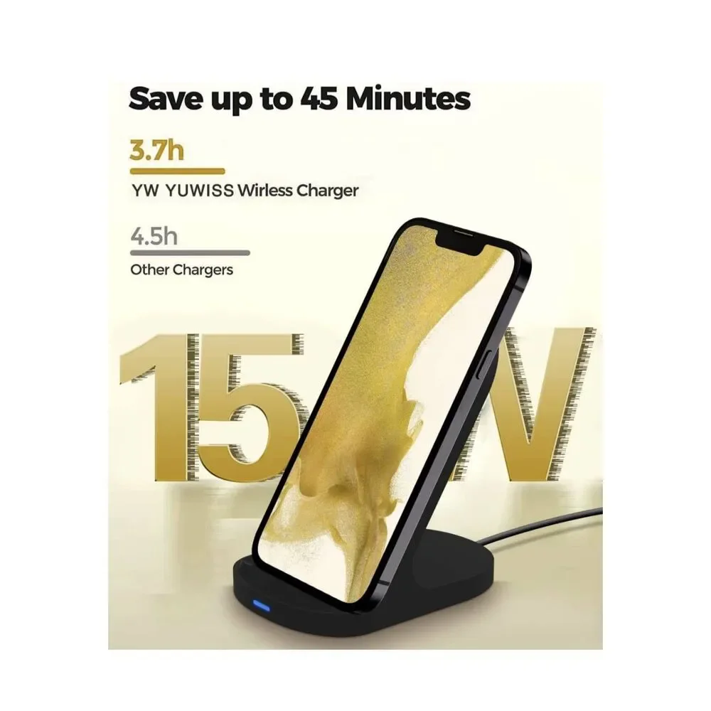 Fast Wireless 15w Charger Wireless Phone Charger Stand Universal